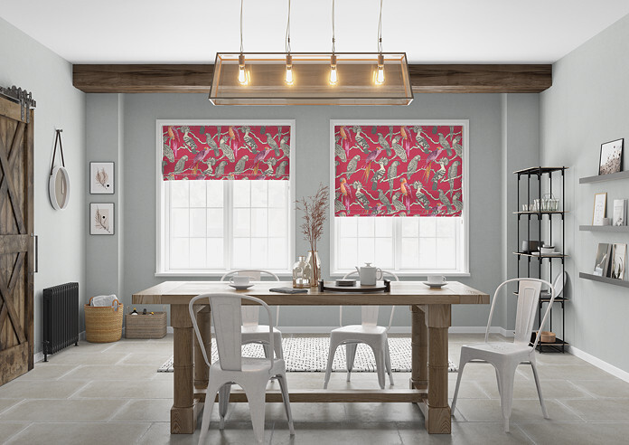 Aviary, Pomegranate - Roman Blind - Image 5